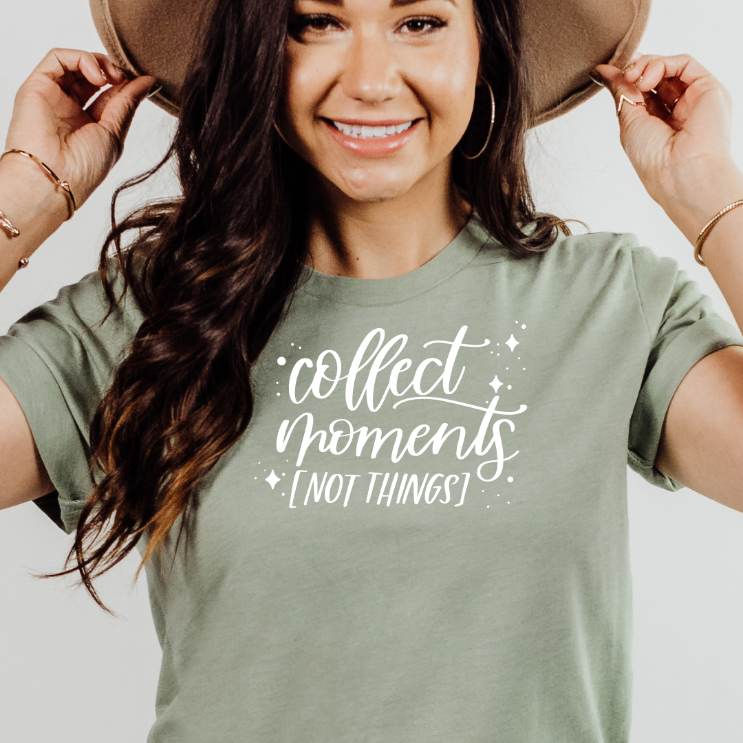 Collect moments - sage T-shirt tee Shabby Lane