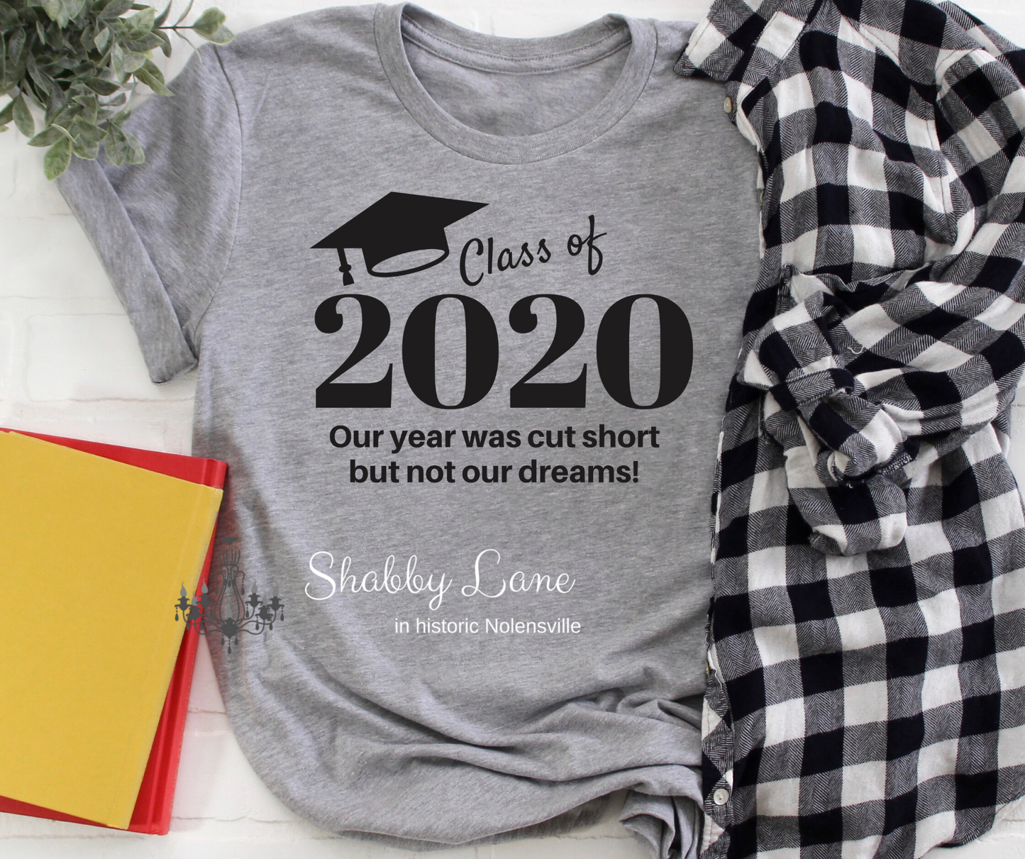 Class of 2020 tee Grey tee Shabby Lane
