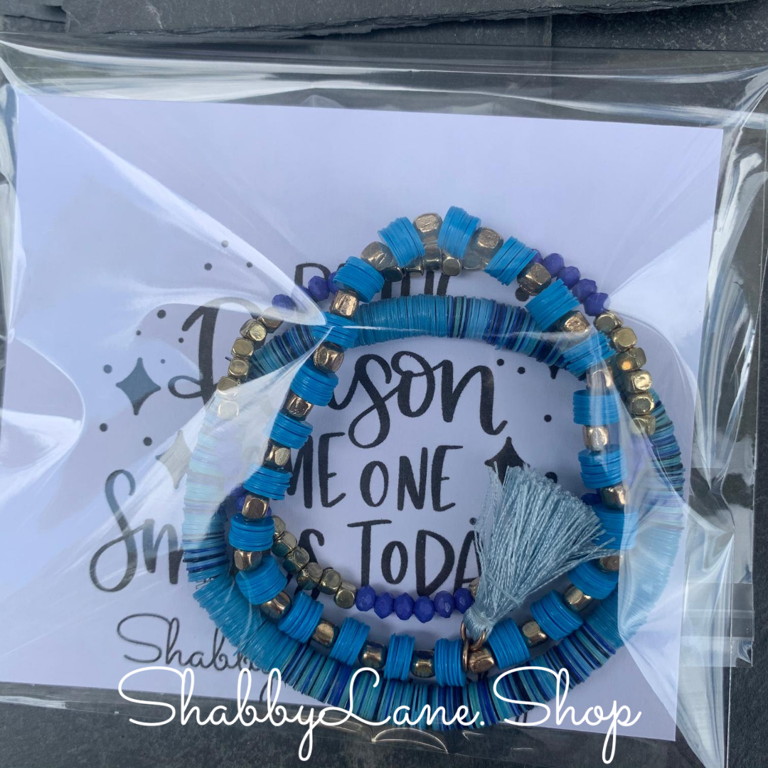 Beaded bracelet trio- 10 Shabby Lane
