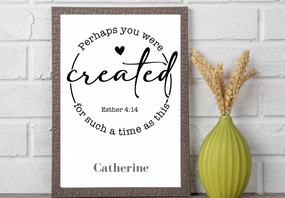 Perhaps you were created - personalized 8x10 print Shabby Lane