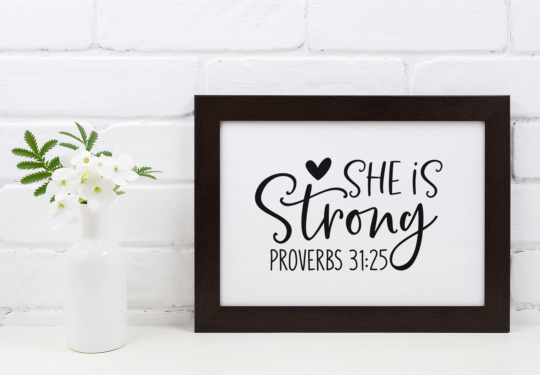 She is strong- 8x10 print Shabby Lane
