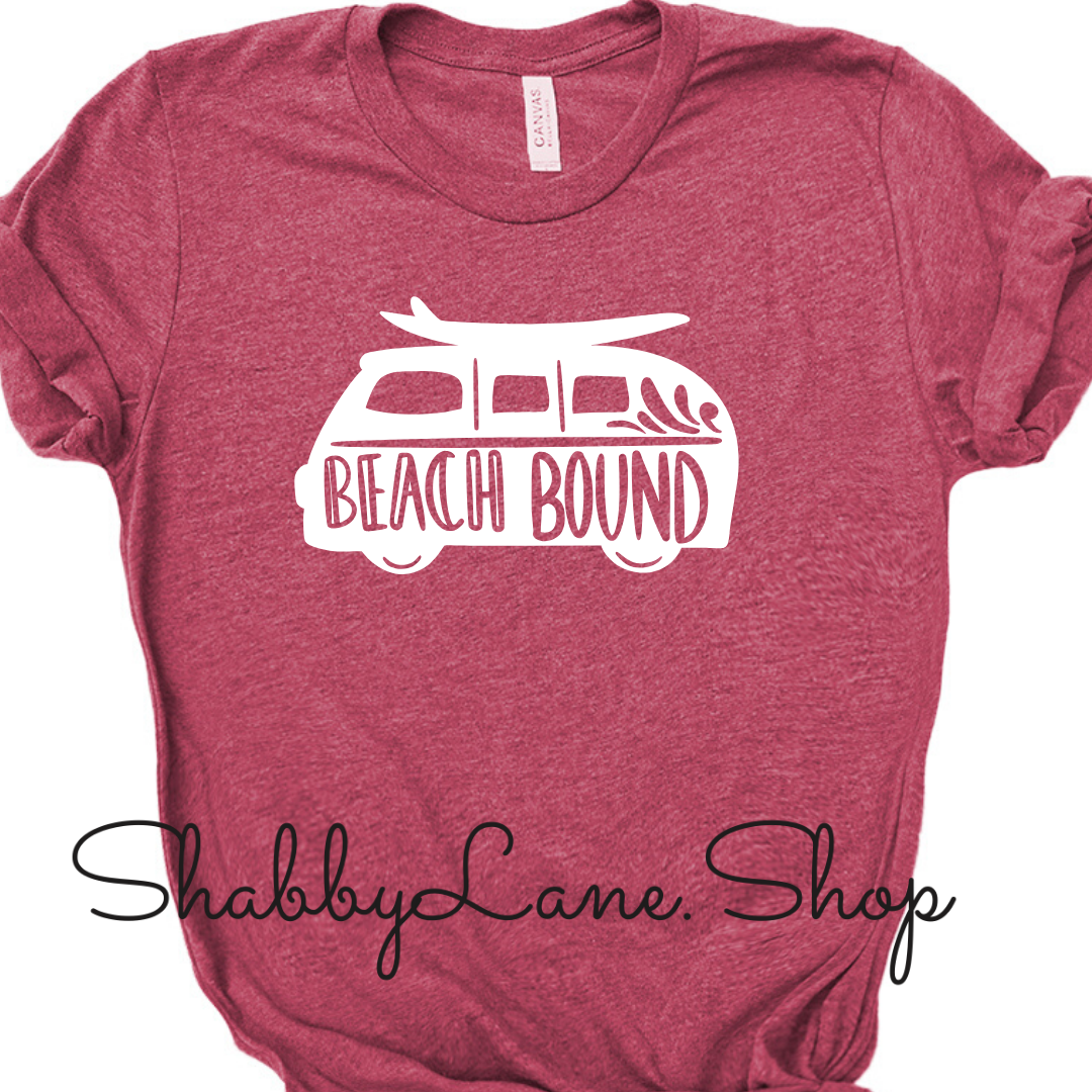 Beach Bound - Raspberry T-shirt tee Shabby Lane