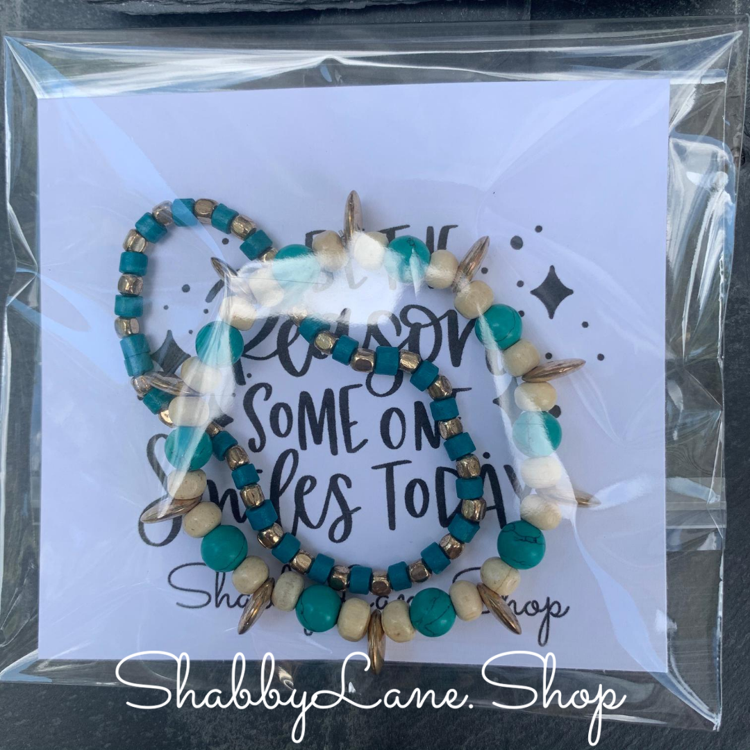 Beaded bracelet duo - 9 Shabby Lane