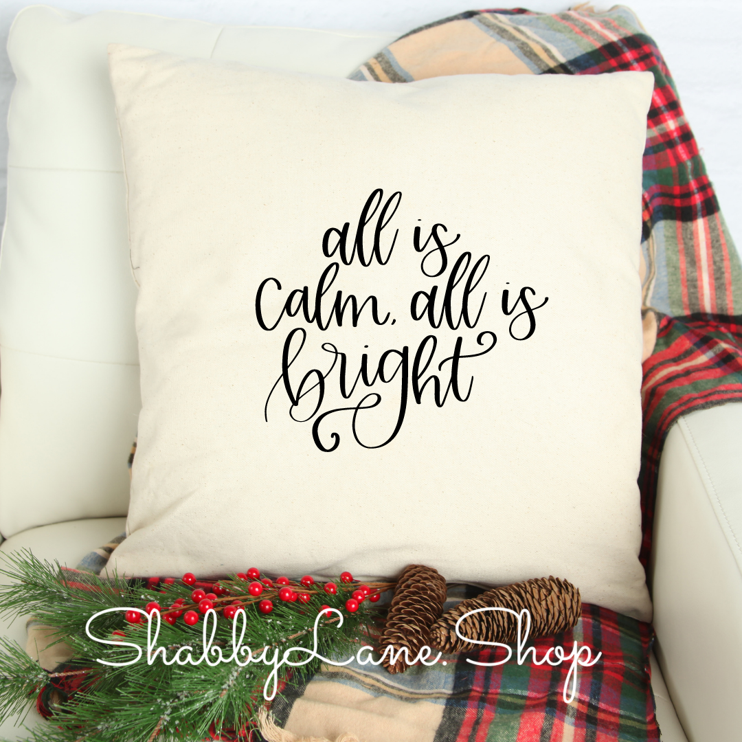 All is calm - white pillow Shabby Lane