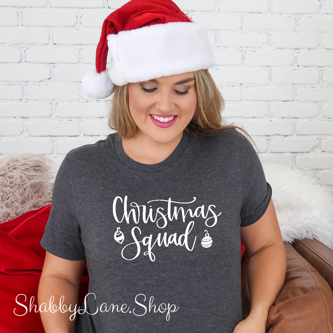 Christmas Squad - T-shirt Dk Gray tee Shabby Lane