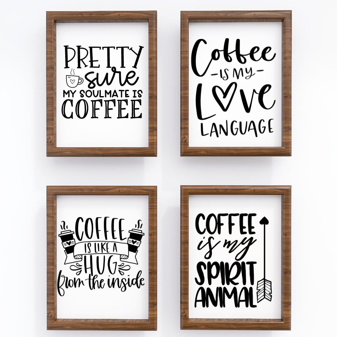 Coffee lovers print bundle - 4 - 8x10 prints Shabby Lane