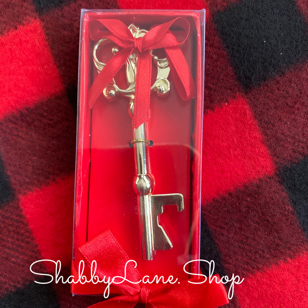 Santa’s key with Santa plushie Shabby Lane