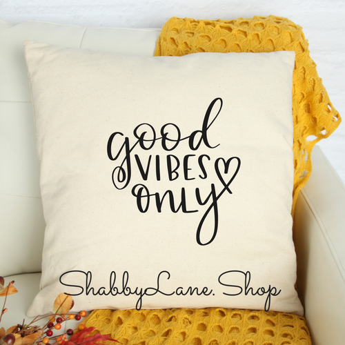 Good Vibes Only - pillow white  Shabby Lane   