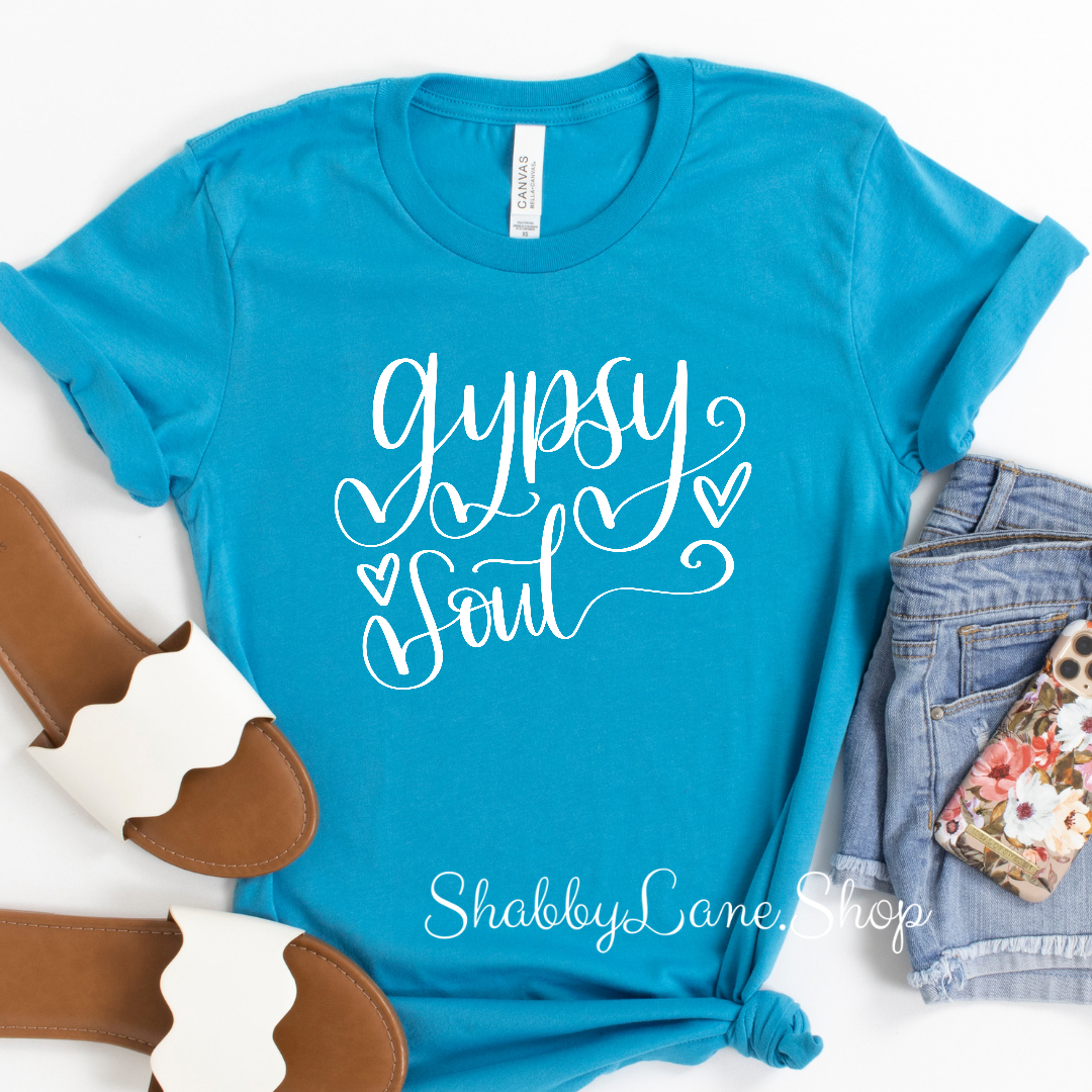Gypsy Soul - Aqua tee Shabby Lane
