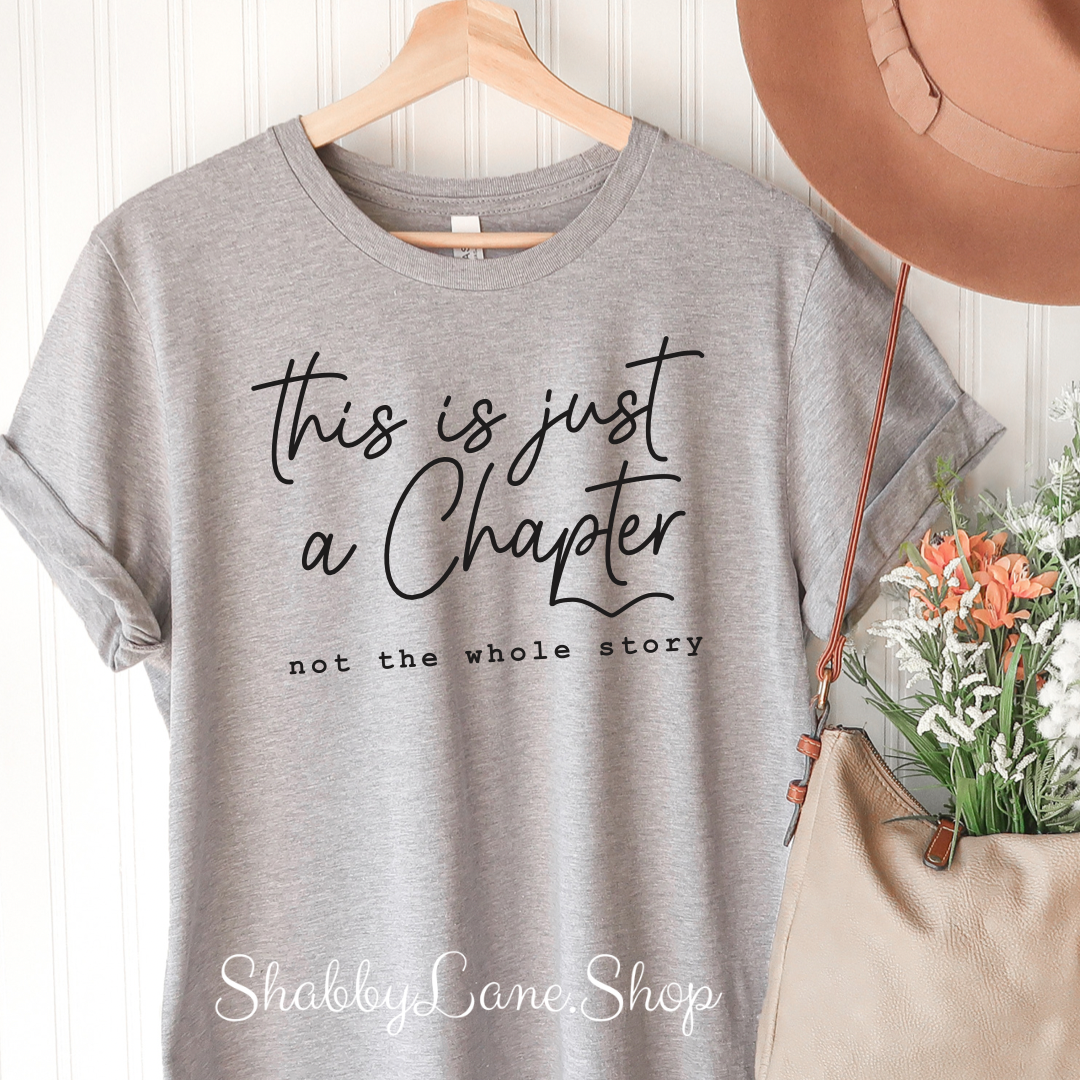 This is just a chapter - Lt Gray t-shirt tee Shabby Lane