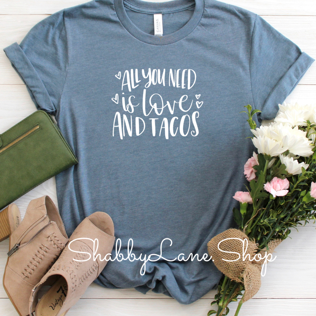 Love and tacos slate tee Shabby Lane