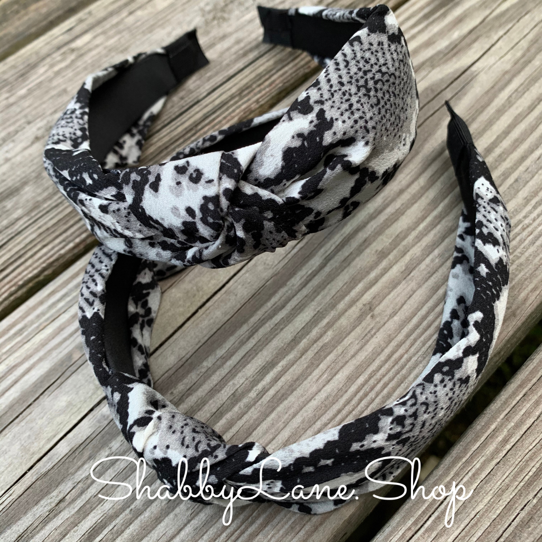 Snakeskin print headband Shabby Lane