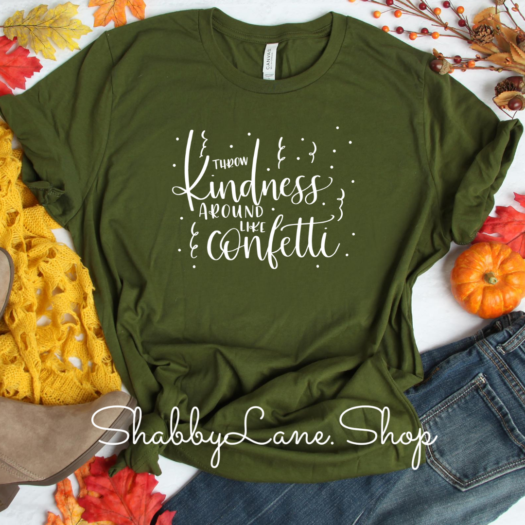 Throw kindness- Olive T-shirt tee Shabby Lane