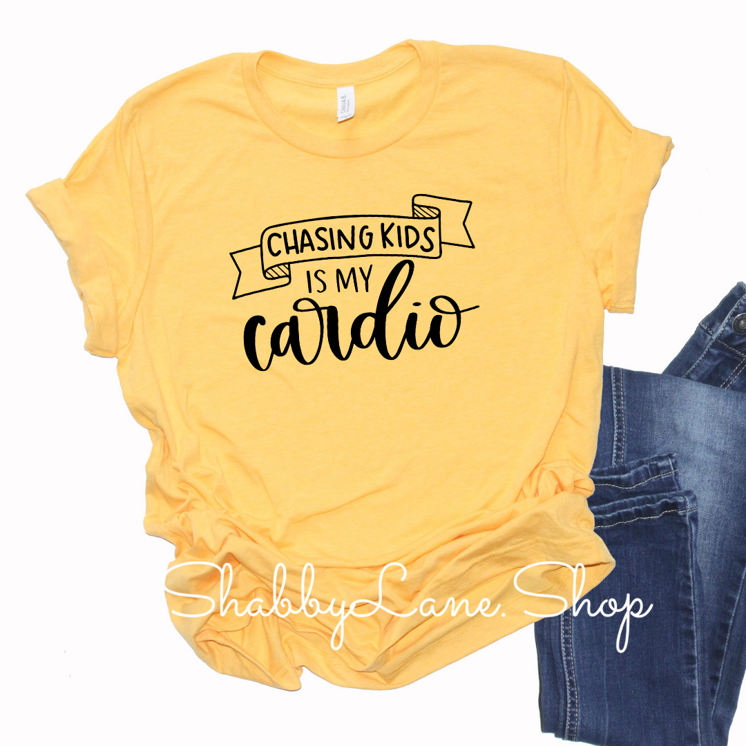 Chasing kids - yellow tee tee Shabby Lane