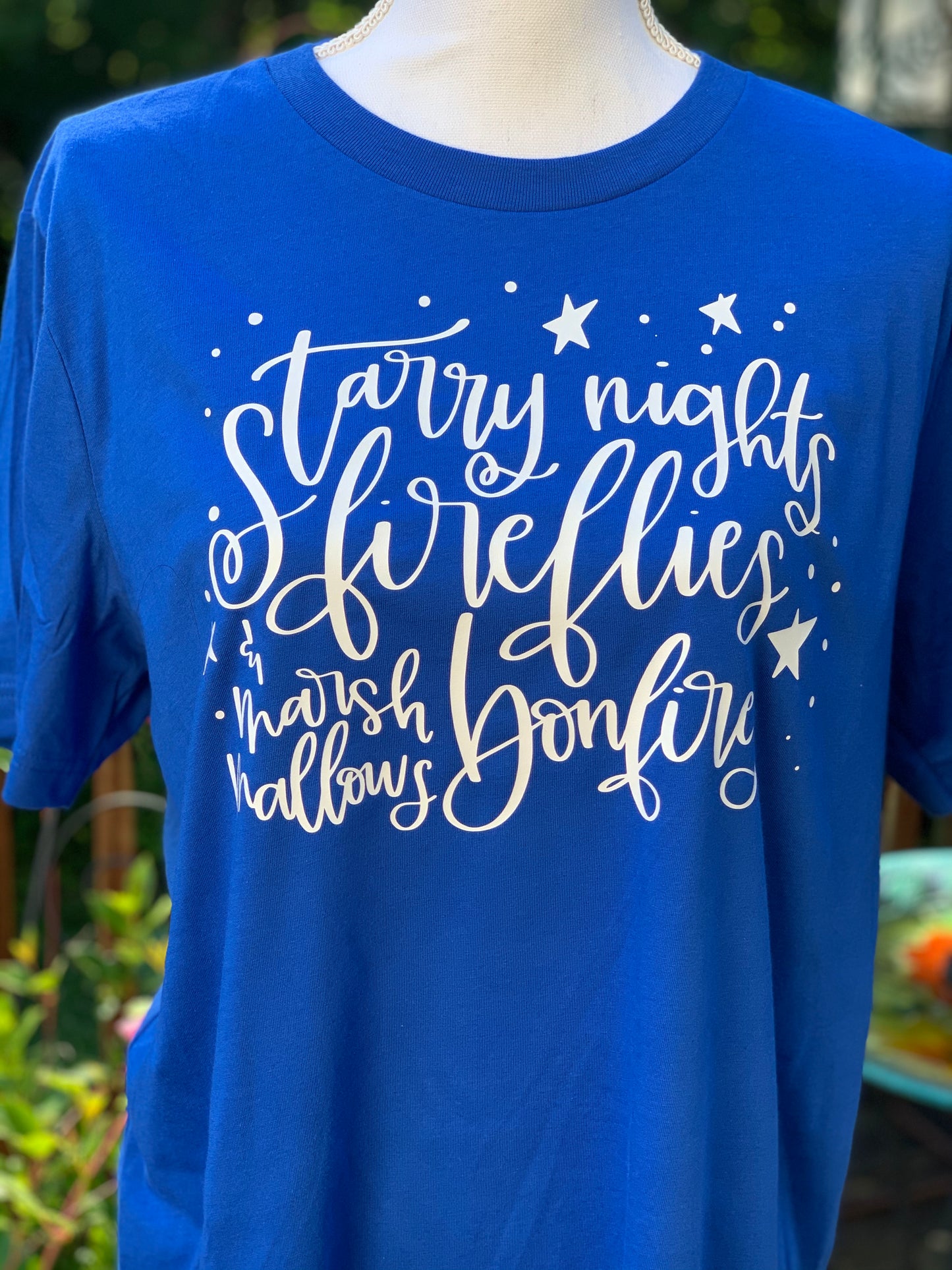 Starry nights - Royal Blue tee Shabby Lane