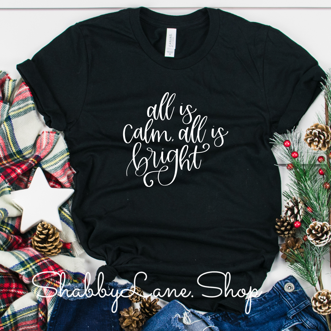 All is calm - Black tee Shabby Lane