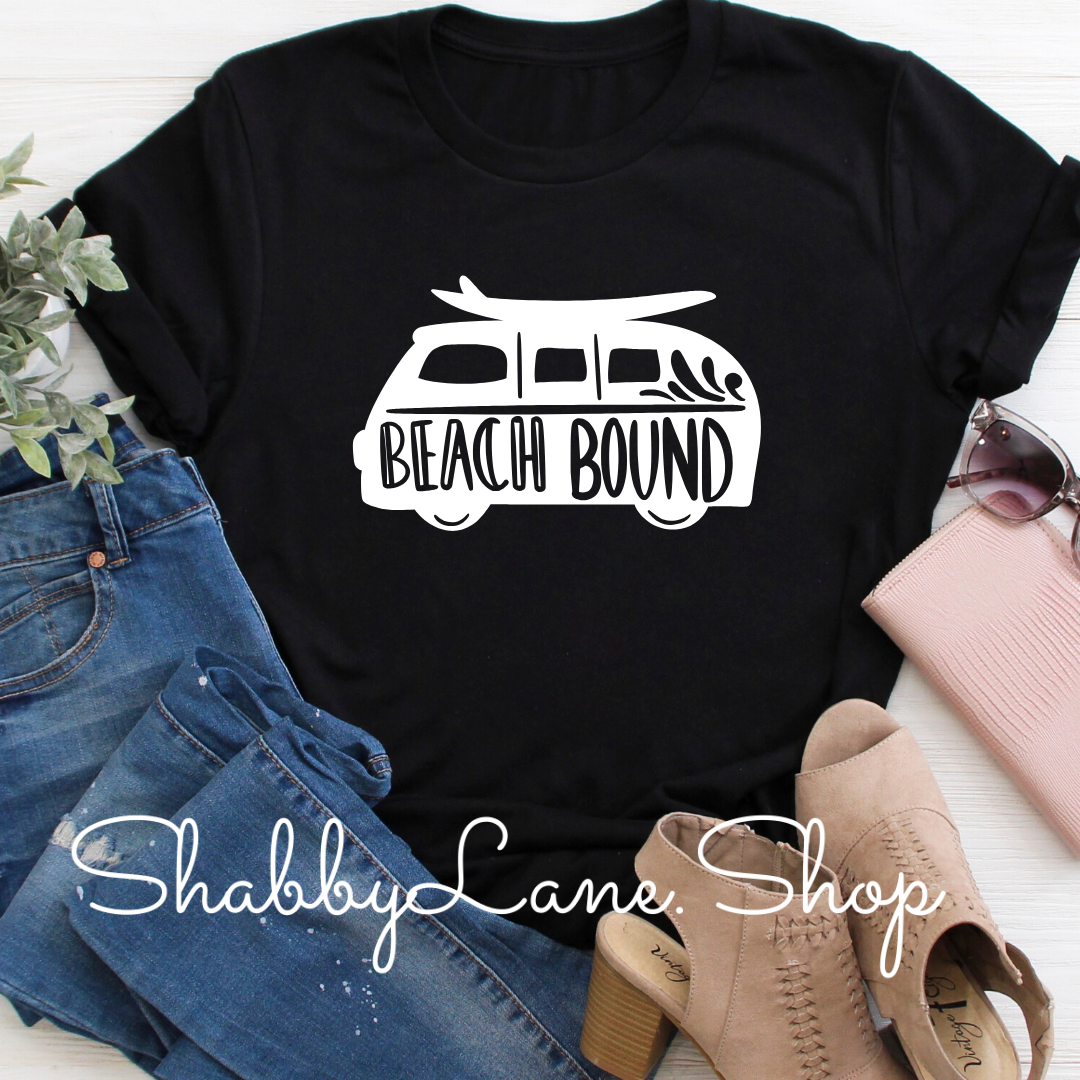 Beach Bound - Black T-shirt tee Shabby Lane