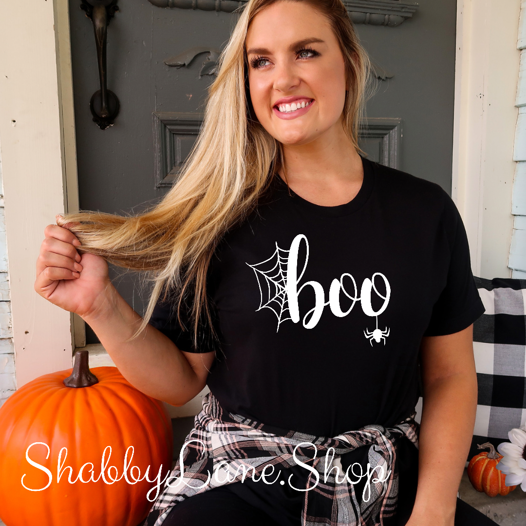 Boo - Unisex black t-shirt Shabby Lane