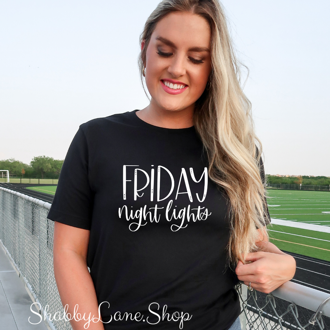 Friday night lights - Black tee Shabby Lane