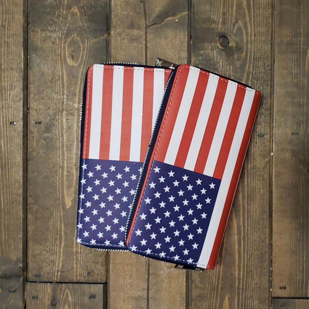 Fun zipper wallet Shabby Lane