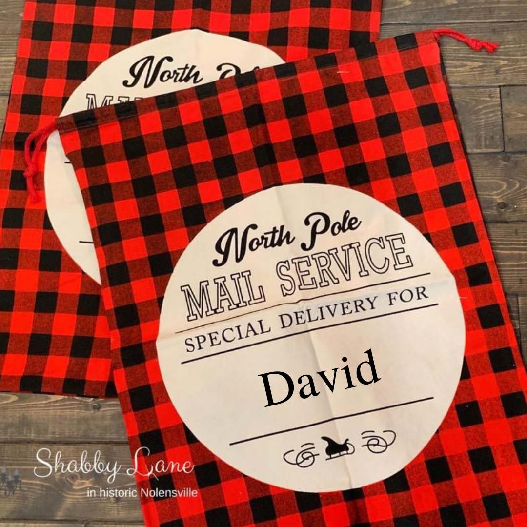 Santa sacks Shabby Lane