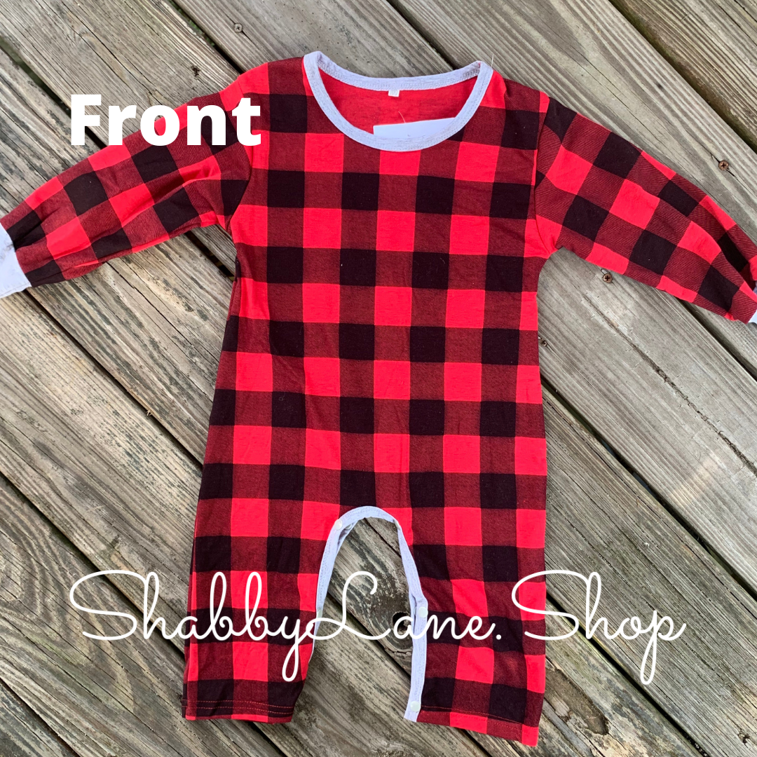Buffalo Santa baby - toddler romper Shabby Lane