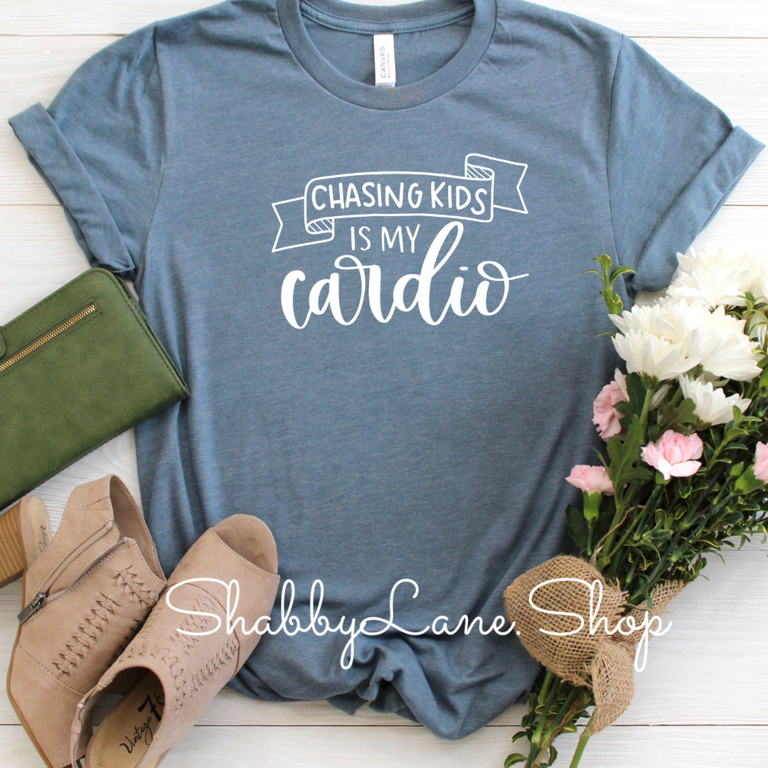 Chasing kids - slate tee tee Shabby Lane