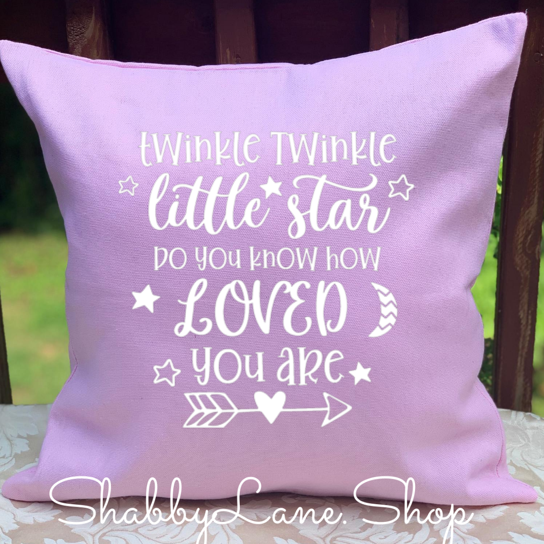 Twinkle twinkle - pink pillow Shabby Lane