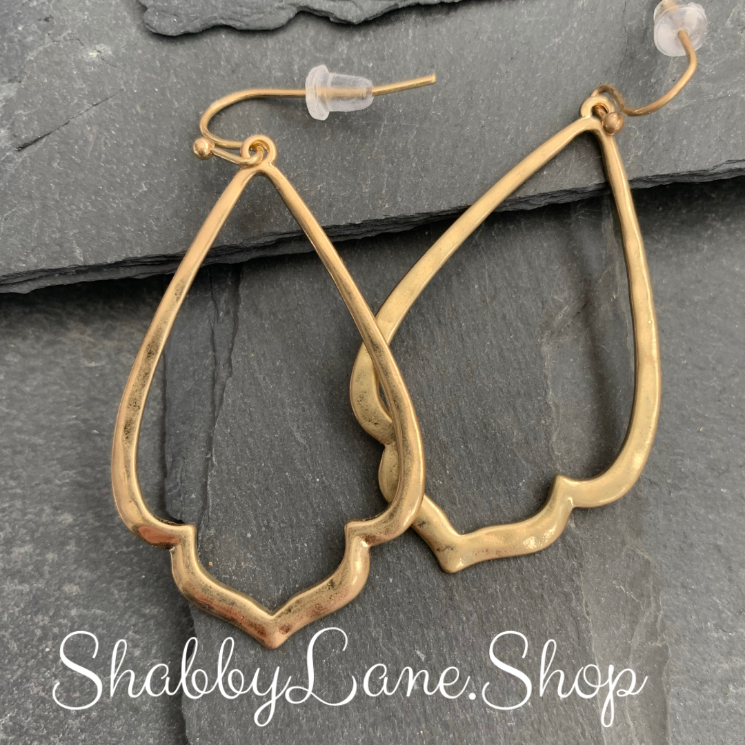Beautiful gold designer earrings Shabby Lane