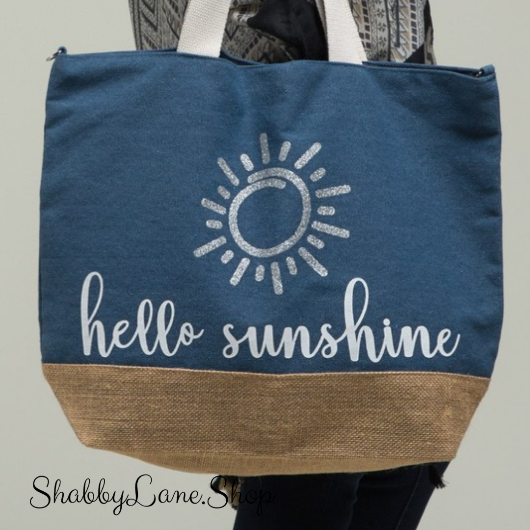 Hello Sunshine spacious tote Shabby Lane