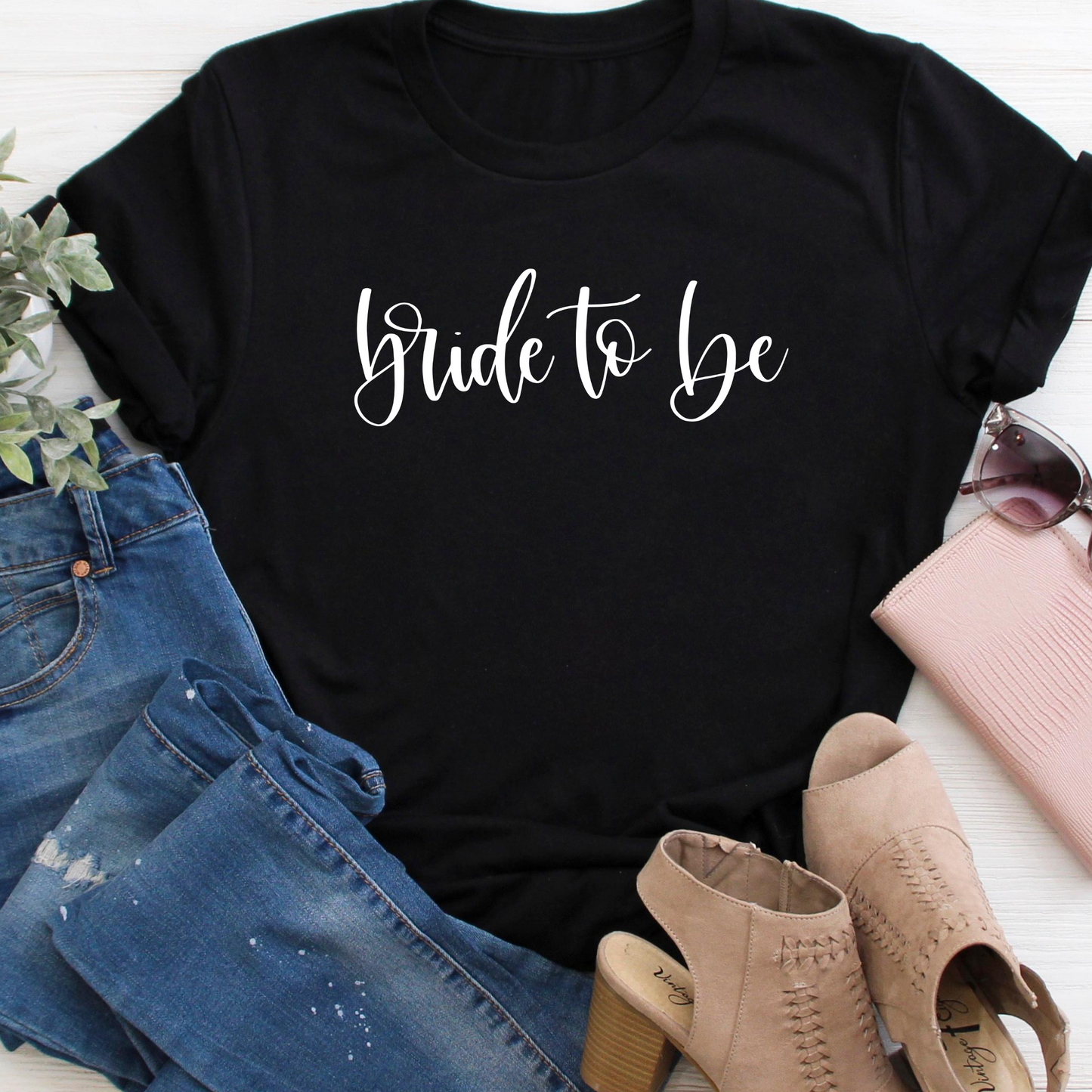 Bride To Be - black tee Shabby Lane
