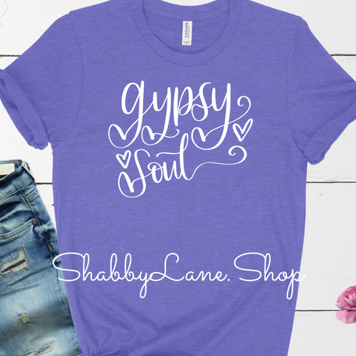 Gypsy Soul -lavender tee Shabby Lane   