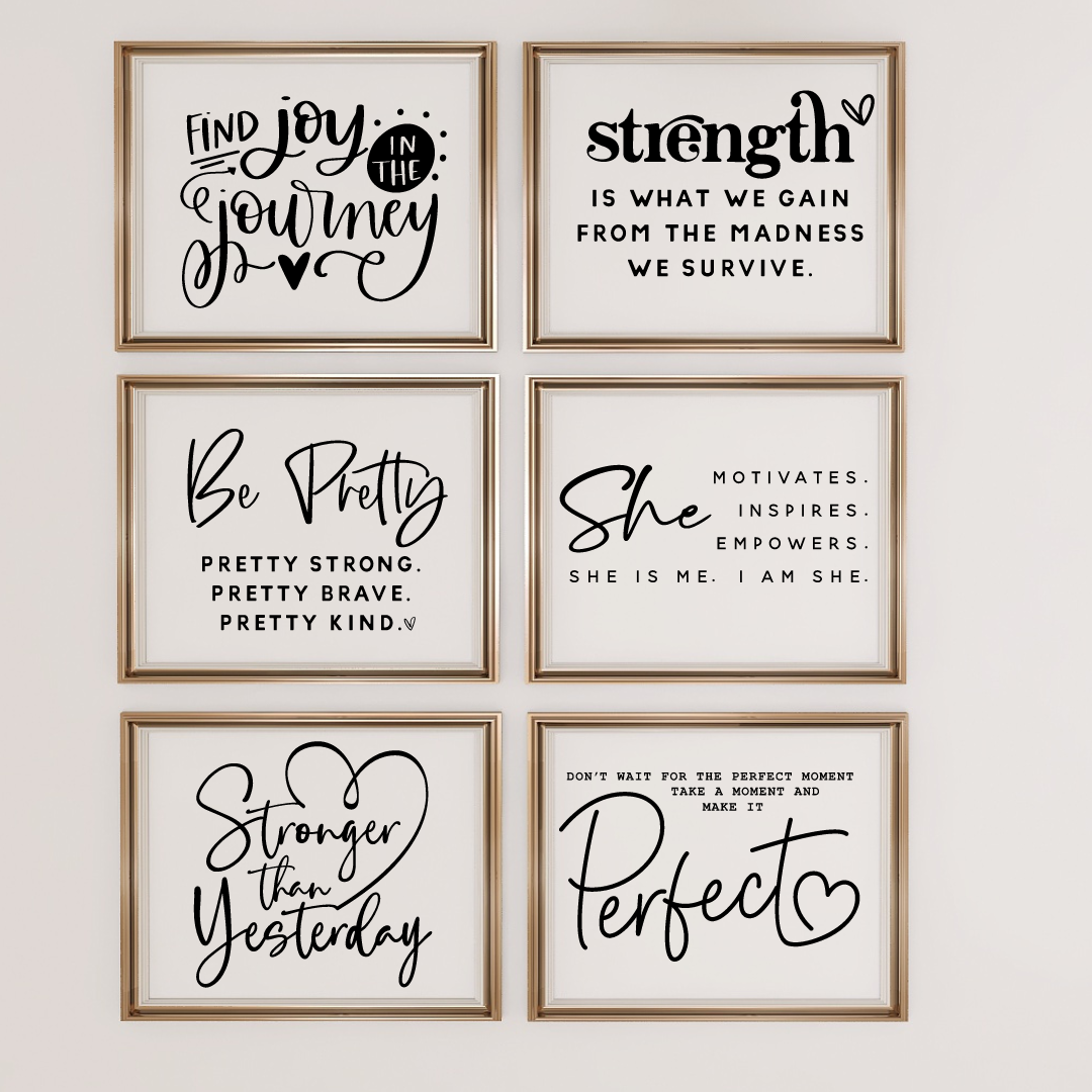 Inspirational print bundle - 6 - 8x10 prints Shabby Lane