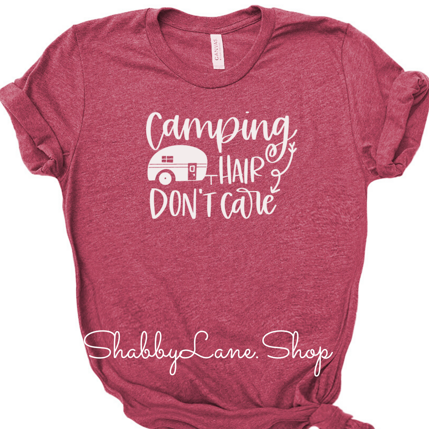 Camping hair - raspberry tee tee Shabby Lane
