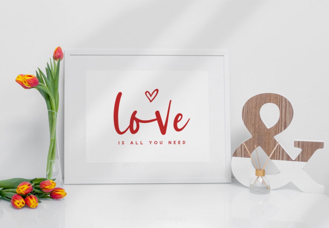Love is all you need - 8x10 print Shabby Lane