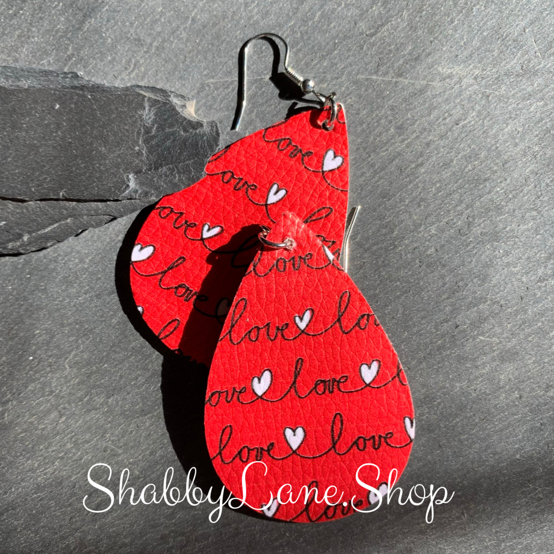 Fun love themed earrings style 1 Earring Shabby Lane