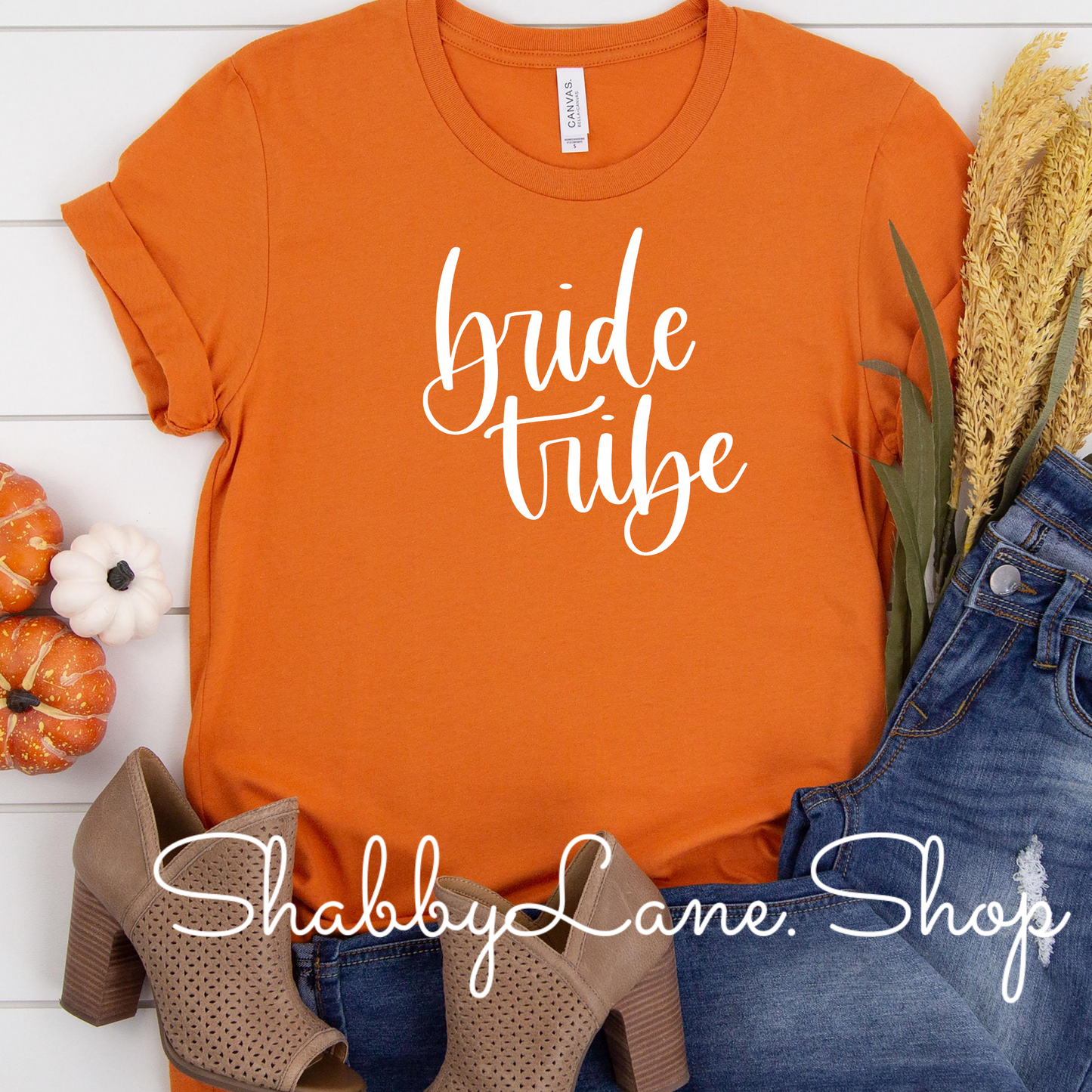 Bride Tribe - burnt orange tee tee Shabby Lane