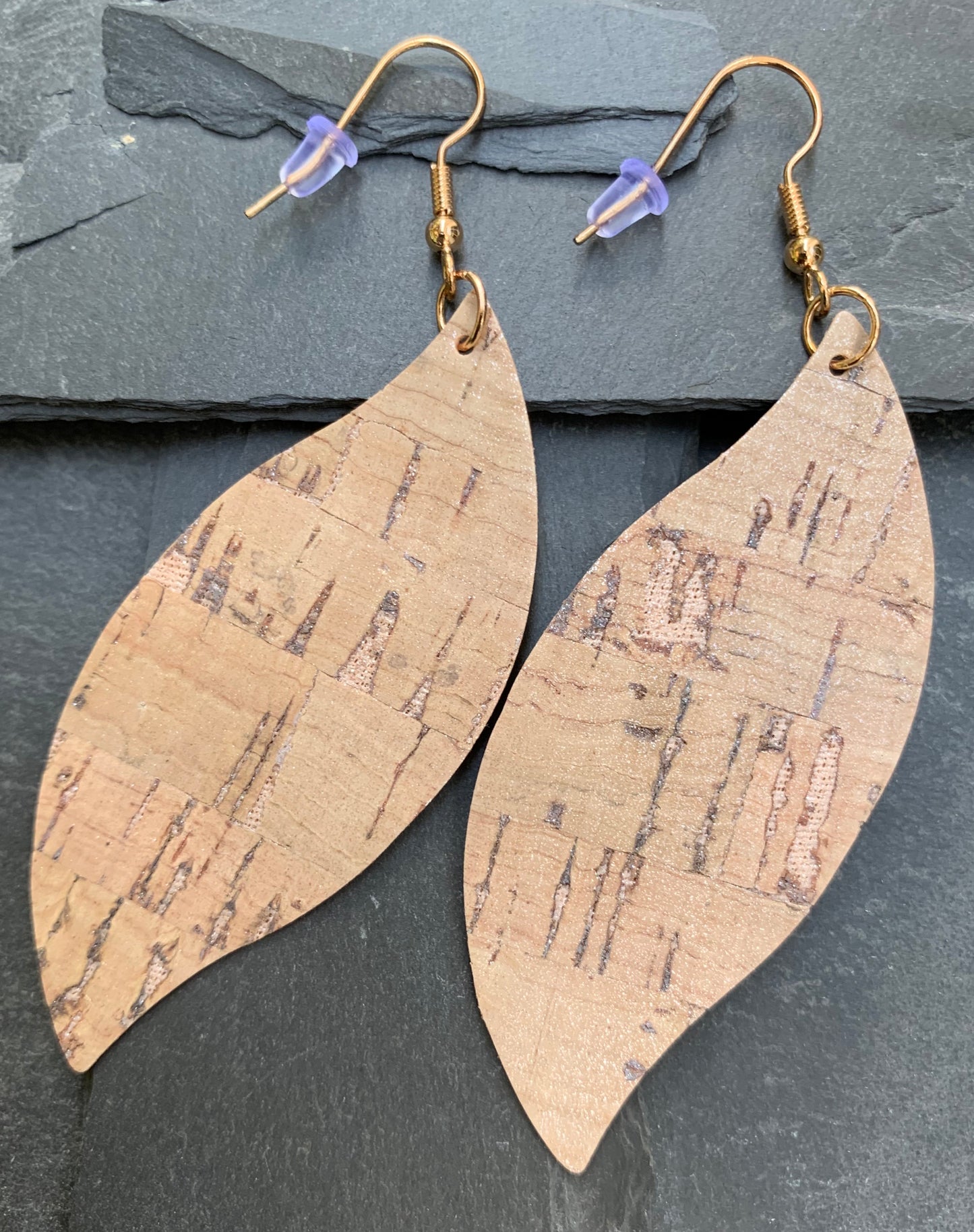 Wave Marquis earrings natural Shabby Lane