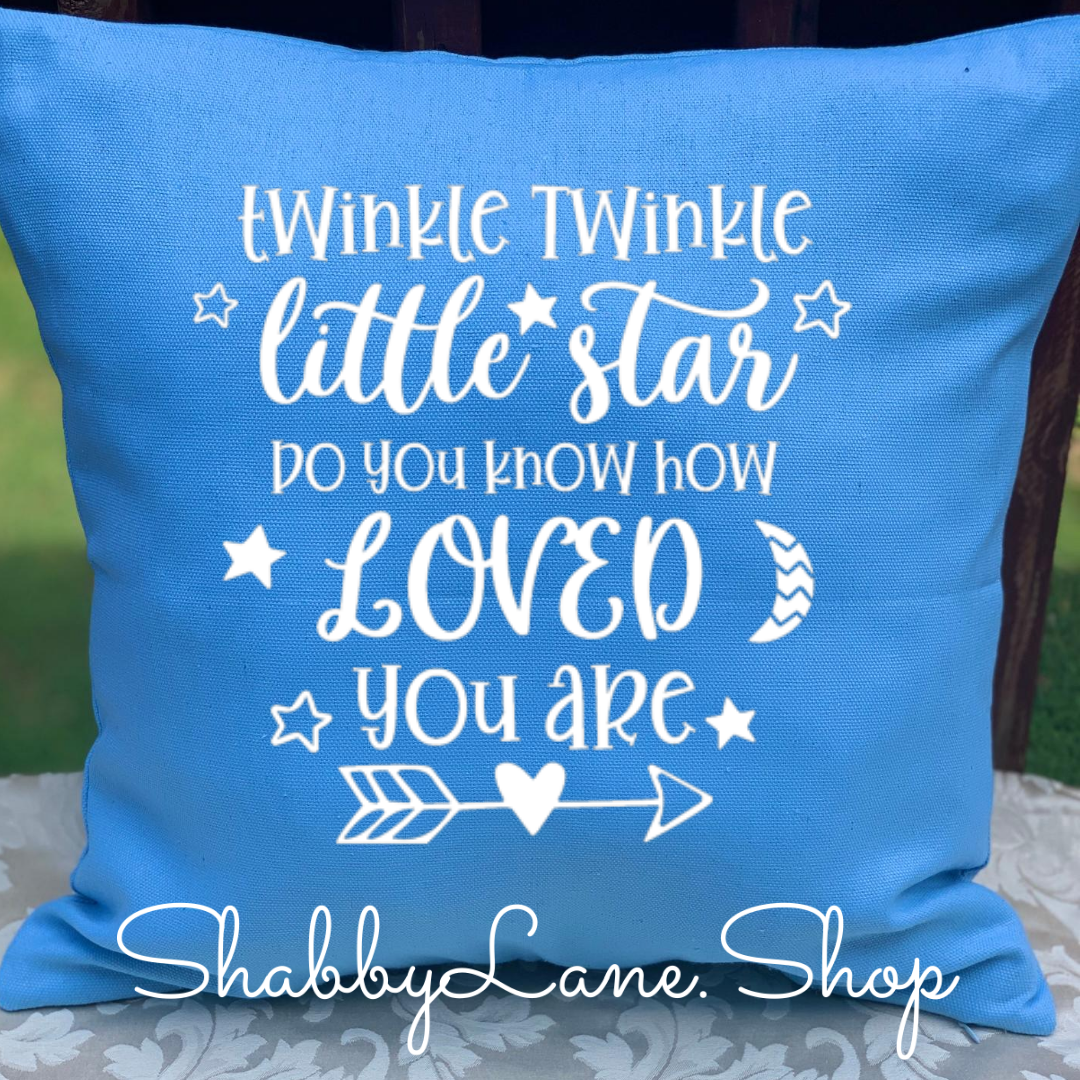 Twinkle twinkle - blue pillow Shabby Lane