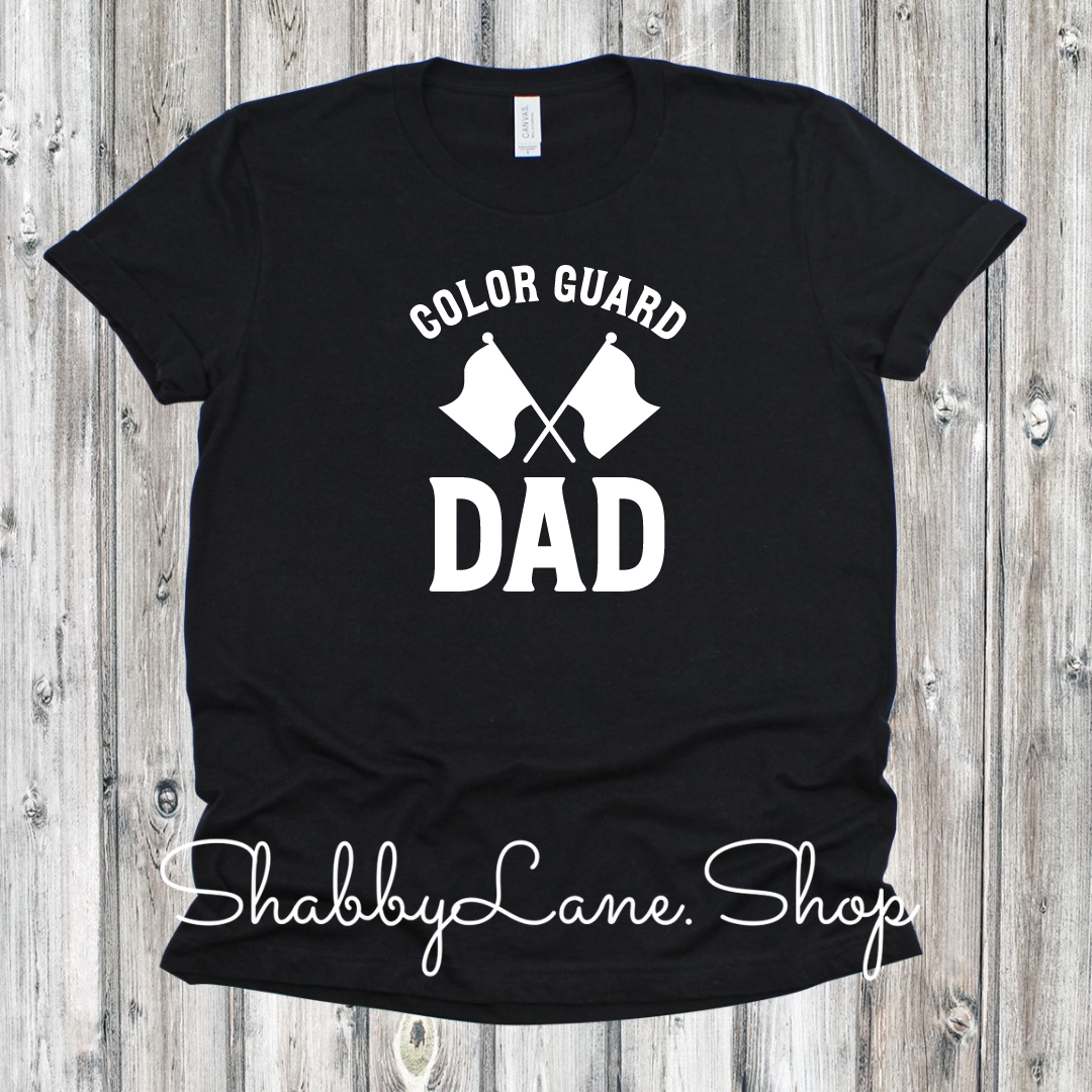 Color Guard Dad - Black tee Shabby Lane