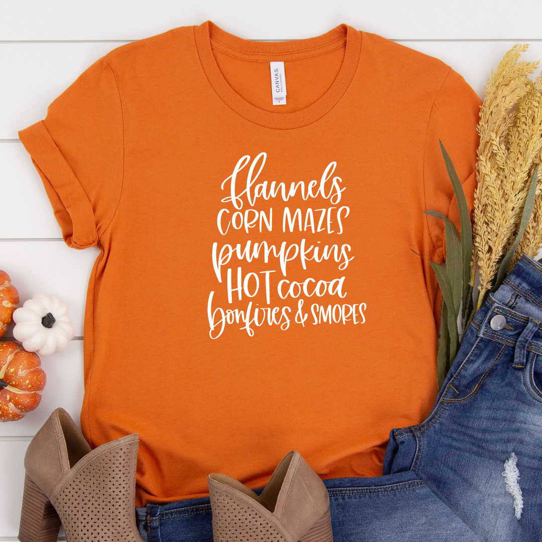Flannels corn mazes - Orange tee Shabby Lane