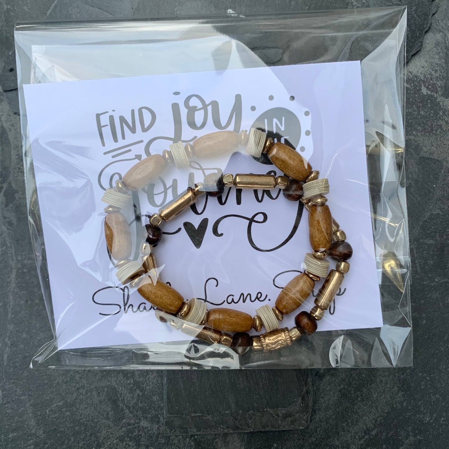 Beaded bracelet duo - 5 Shabby Lane