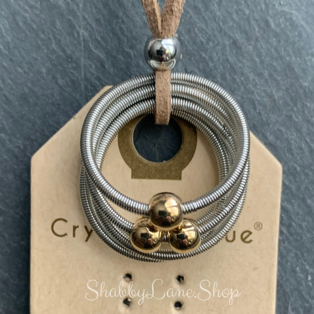 Stackable guitar string ring - silver Shabby Lane