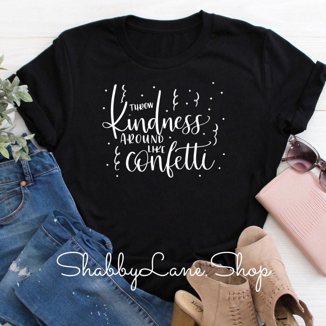 Throw kindness- Black T-shirt tee Shabby Lane