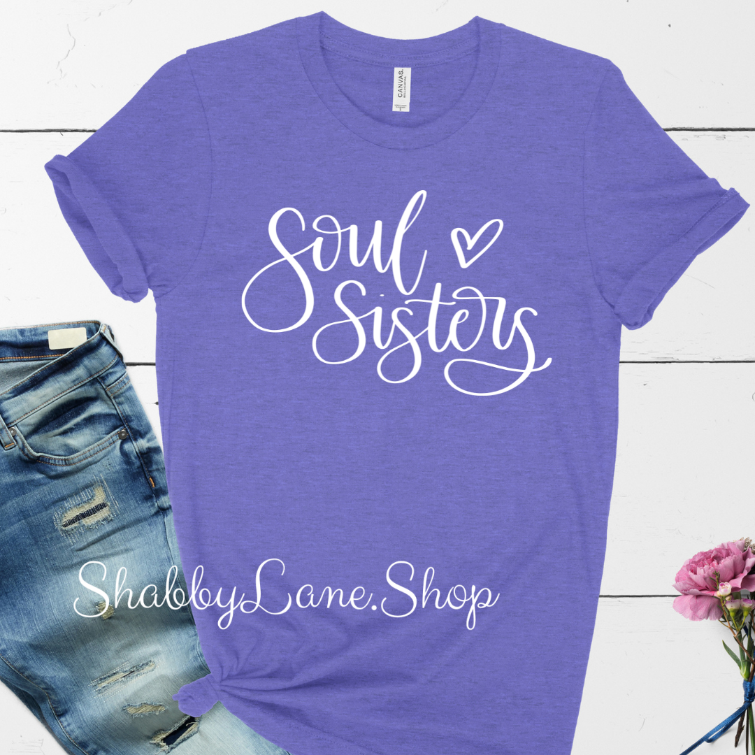 Soul Sisters - lavender T-shirt tee Shabby Lane