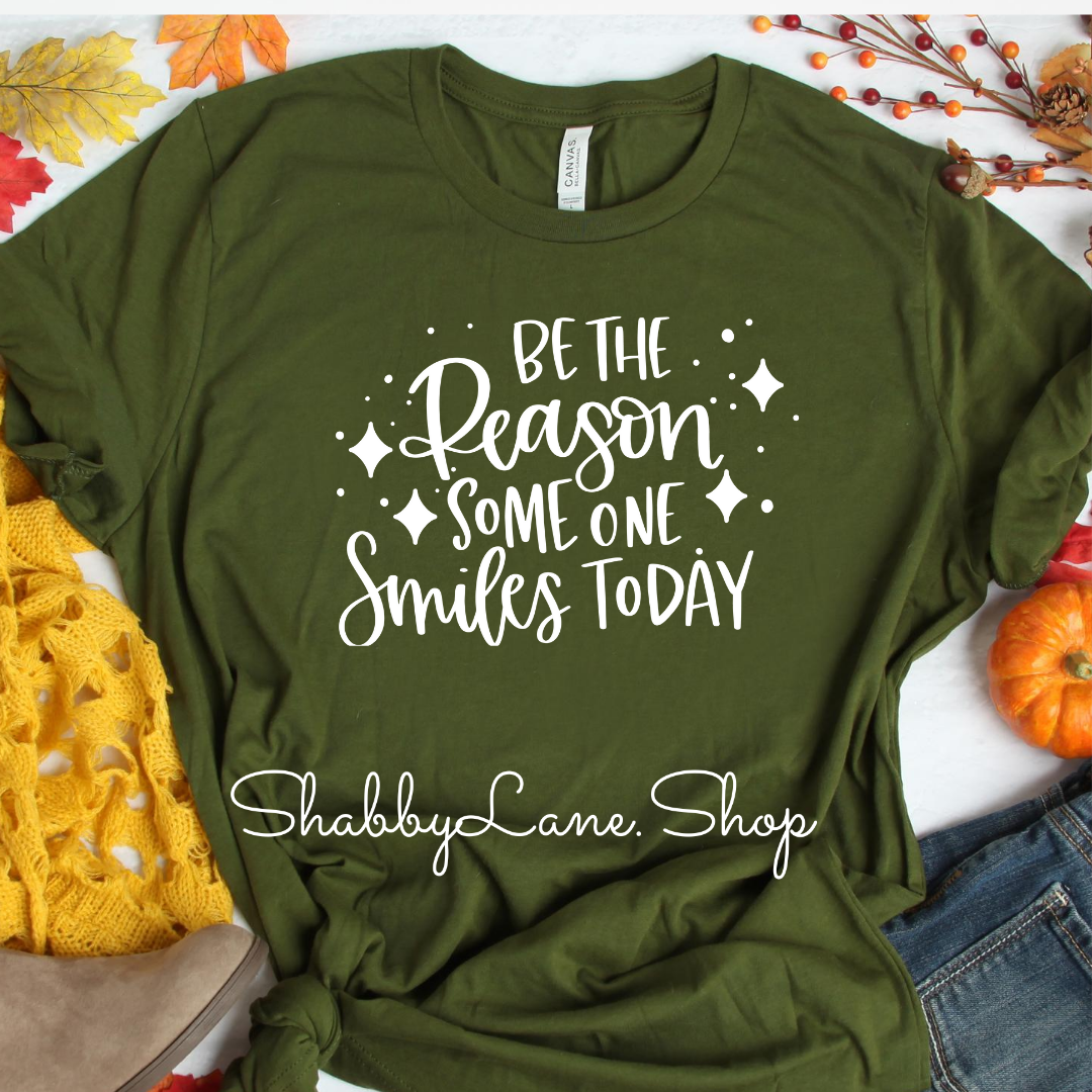 Be the a Reason - Olive tee Shabby Lane