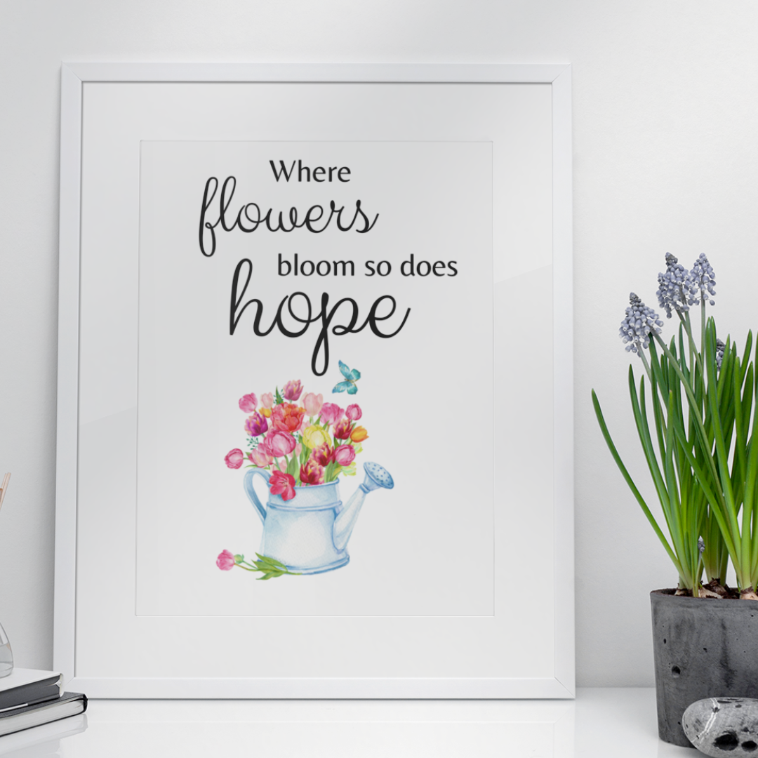 Where flowers bloom - 8x10 print Shabby Lane