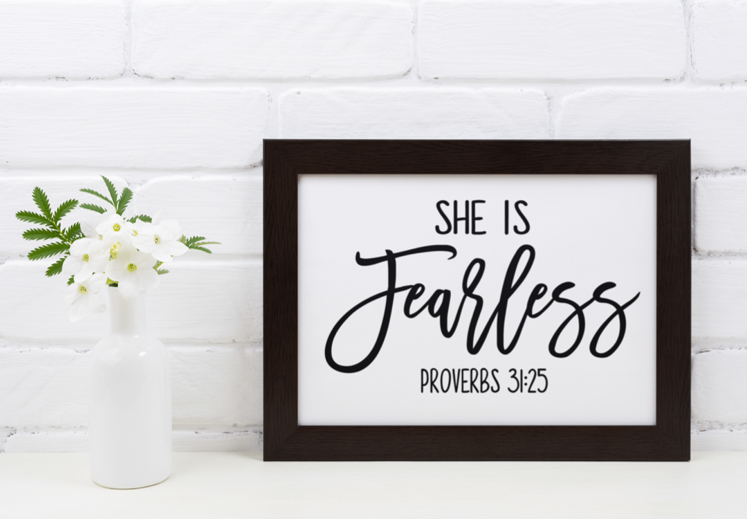 She is fearless- 8x10 print Shabby Lane