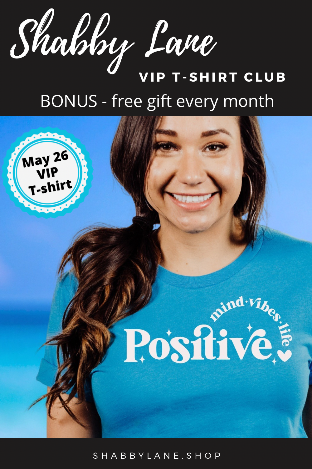 12 month gift subscription- T-Shirt of the Month Club - AND FREE GIFT Shabby Lane