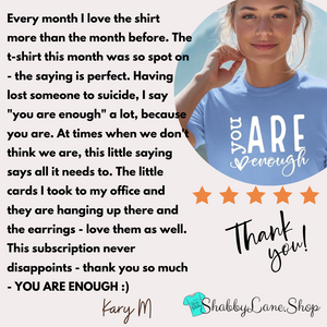 T-Shirt of the Month Club subscription - AND FREE GIFT  Shabby Lane   